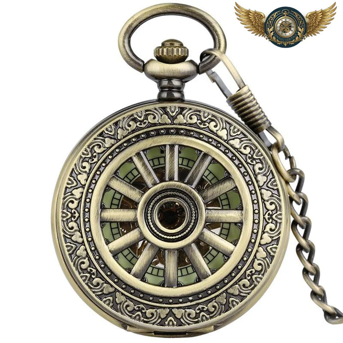 L'Archiviste – Montre Gousset Mécanique Bronze Chasseur Lumineux - Vue 1 - Gousset-heritage