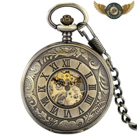 L'Archiviste | Montre Gousset Squelette Bronze Patiné Meca - Gousset-heritage