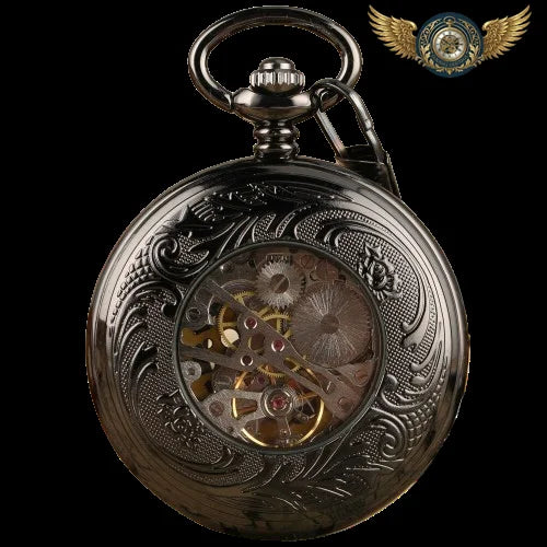 L'Archiviste | Montre Gousset Squelette Mécanique Demi-Chasseur - Vue 4 - Gousset-heritage