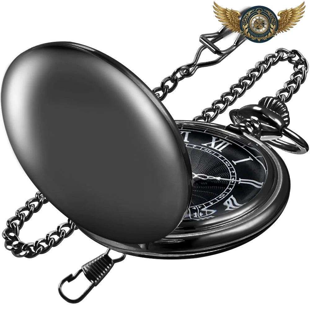 L'Argenté Classique - Montre Gousset Chasseur Quartz Poli Miroir - Vue 11 - Gousset-heritage