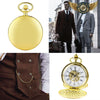 L'Aristocrate - Montre Double Chasseur Squelette Dorée - Vue 6 - Gousset-heritage