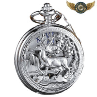 L'Aristocrate - Montre Gousset Cerf Gravé Néo-Victorien Quartz - Gousset-heritage