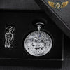 L'Aristocrate - Montre Gousset Cerf Gravé Néo-Victorien Quartz - Coffret Argent - Gousset-heritage