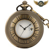 L'Aristocrate - Montre Gousset Chasseur Quartz Chiffres Romains - Bronze - Gousset-heritage