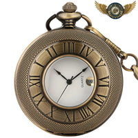 L'Aristocrate - Montre Gousset Chasseur Quartz Chiffres Romains - modèle Bronze - Gousset-heritage