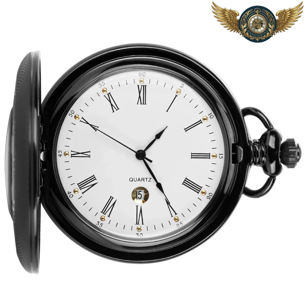 L'Aristocrate - Montre Gousset Chasseur Quartz Chiffres Romains - Vue 5 - Gousset-heritage