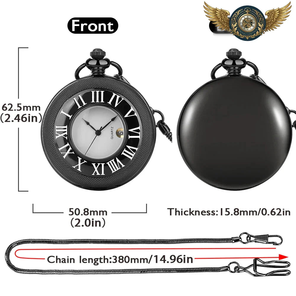 L'Aristocrate - Montre Gousset Chasseur Quartz Chiffres Romains - Vue 6 - Gousset-heritage