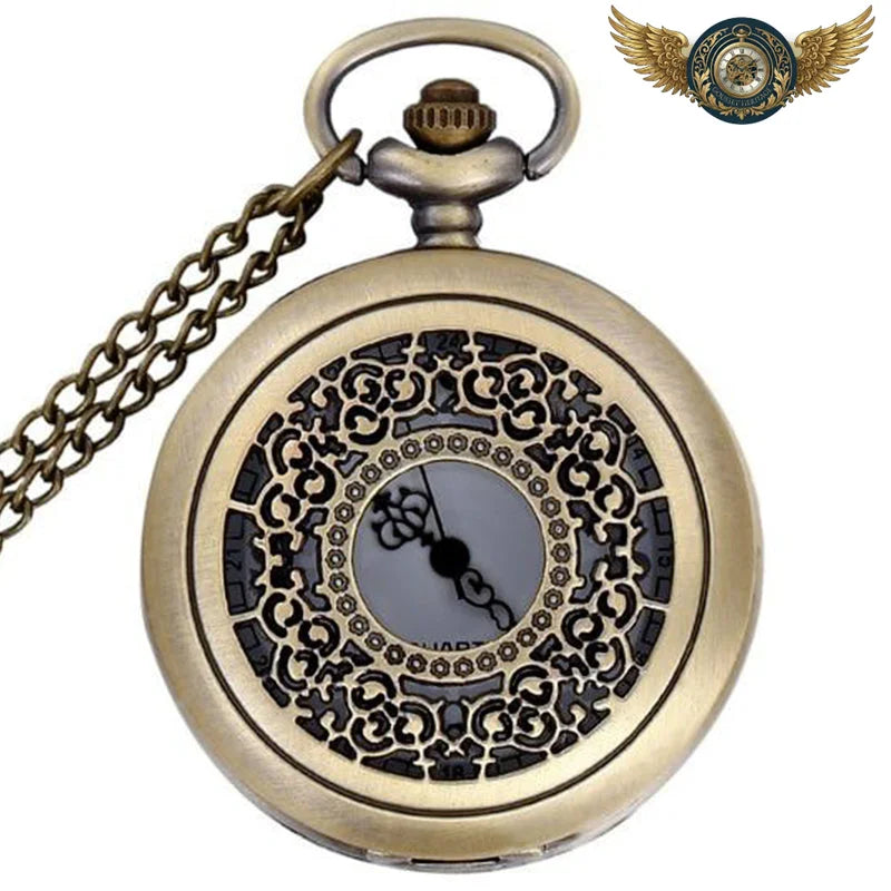 L'Aristocrate - Montre Gousset Demi-Chasseur à Filigrane Floral - Bronze - Gousset-heritage