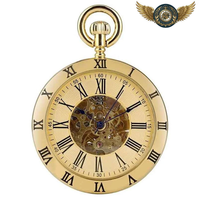 L'Aristocrate - Montre Gousset Open-Heart Automatique Dorée - Vue 1 - Gousset-heritage