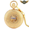 L'Aristocrate - Montre Gousset Squelette Mécanique Or Gravée - Or - Gousset-heritage