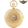 L'Aristocrate - Montre Gousset Squelette Mécanique Or Gravée - Vue 2 - Gousset-heritage