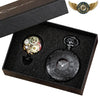 L'Aristocrate - Montre de Poche Demi-Chasseur Quartz Gravée - Vue 1 - Gousset-heritage