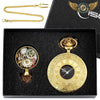 L'Aristocrate - Montre de Poche Demi-Chasseur Quartz Gravée - Or - Gousset-heritage