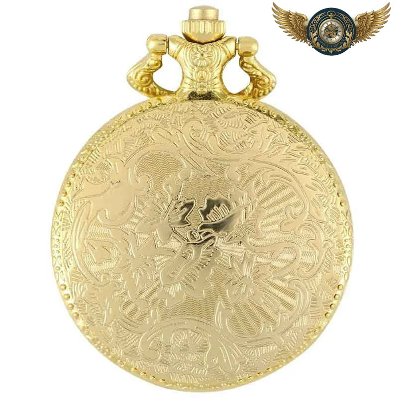 L'Armoirie Régence - Montre Gousset Savonnette Dorée Quartz