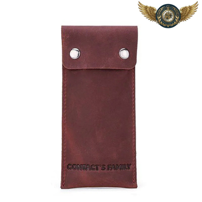 L'Armure du Gentleman - Écrin de Voyage Gousset Cuir Patiné