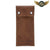 L'Armure du Gentleman - Écrin de Voyage Gousset Cuir Patiné - modèle marron - Gousset-heritage