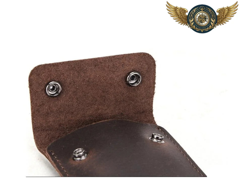 L'Armure du Gentleman - Écrin de Voyage Gousset Cuir Patiné - Vue 7 - Gousset-heritage