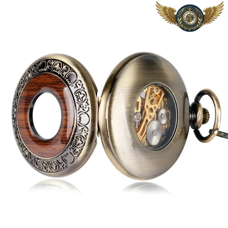 L'Arpenteur - Gousset Mécanique Bronze Patiné Demi-Chasseur - Vue 4 - Gousset-heritage