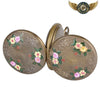L'Art Nouveau - Montre Gousset Double Chasseur Émaillé Bronze - Vue 3 - Gousset-heritage