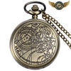 L'Artefact | Montre de Poche Chasseur Quartz Bronze Gravé - Vue 5 - Gousset-heritage
