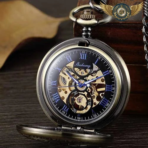 L'Artesian - Montre Gousset Mécanique Squelette Chasseur - Vue 5 - Gousset-heritage