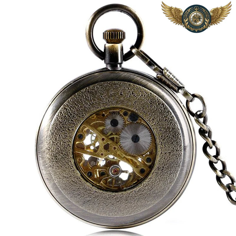 L'Artisan - Montre Gousset Squelette Mécanique Bronze