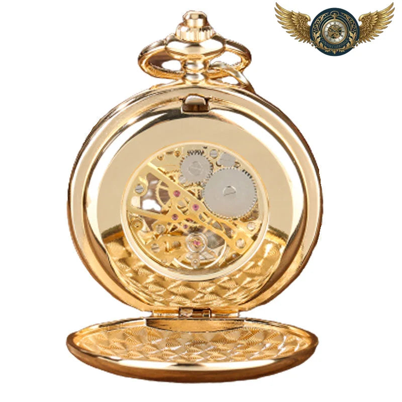 L'Artisan - Montre à Gousset Automatique Dorée Squelette - Vue 7 - Gousset-heritage