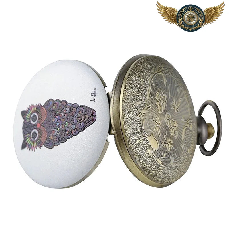 L'Artiste Bohème – Montre Gousset Chasseur Quartz Animalier - Vue 5 - Gousset-heritage