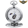 L'Astral - Montre Gousset Mécanique Phase Lunaire & Squelette - Argent - Gousset-heritage