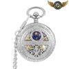L'Astral – Montre Gousset Mécanique Demi-Chasseur Céleste - Argent - Gousset-heritage