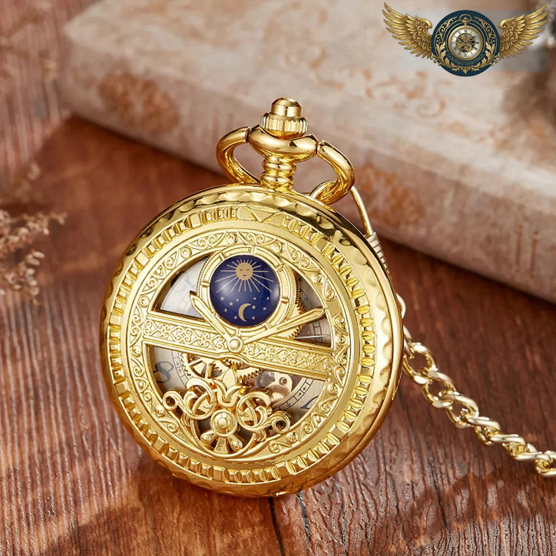 L'Astral – Montre Gousset Mécanique Demi-Chasseur Céleste - Vue 7 - Gousset-heritage