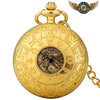 L'Astrale - Montre Gousset Demi-Chasseur Gravée Céleste - 80cm Chain Gold - Gousset-heritage