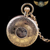 L'Astrale – Montre Gousset Dorée Mécanique | Phase de Lune - Vue 5 - Gousset-heritage