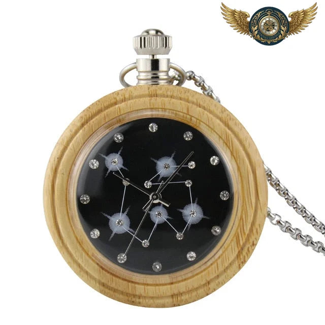 L'Astre Céleste - Montre Gousset en Bambou & Cadran Étoilé - Bambou - Gousset-heritage