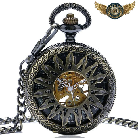L'Astre Solaire - Montre Gousset Mécanique Squelette Bronze - Vue 1 - Gousset-heritage