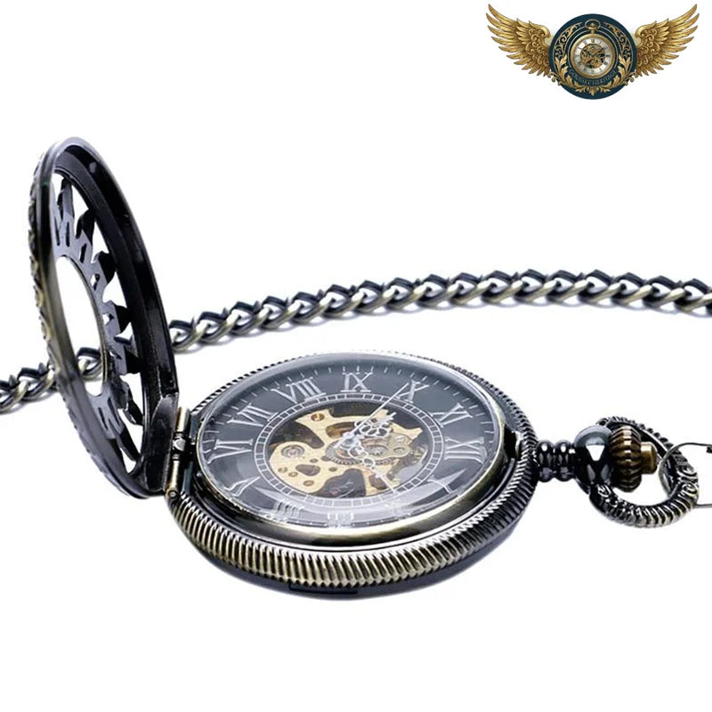 L'Astre Solaire - Montre Gousset Mécanique Squelette Bronze - Vue 3 - Gousset-heritage