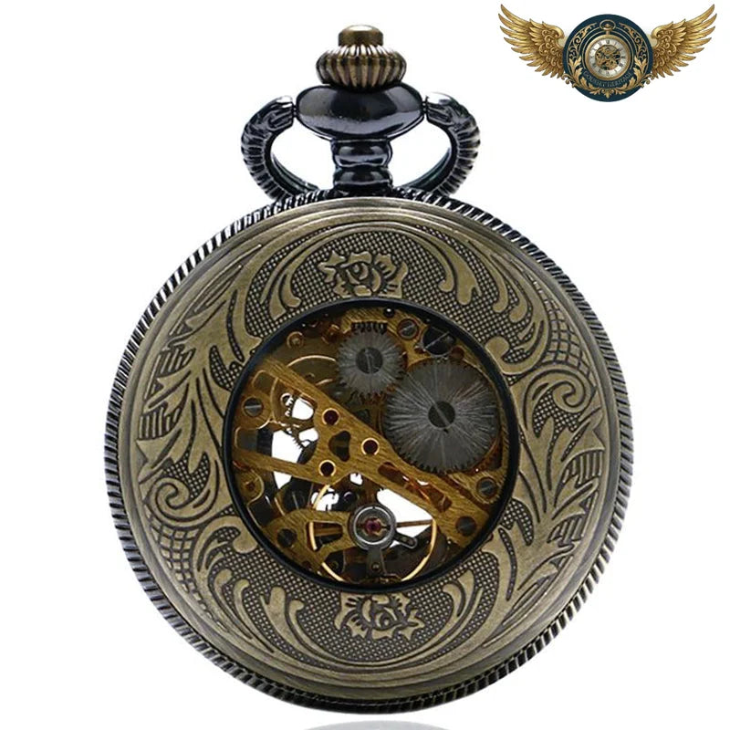 L'Astre Solaire - Montre Gousset Mécanique Squelette Bronze - Vue 4 - Gousset-heritage