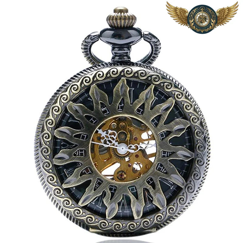L'Astre Solaire - Montre Gousset Mécanique Squelette Bronze - Vue 5 - Gousset-heritage