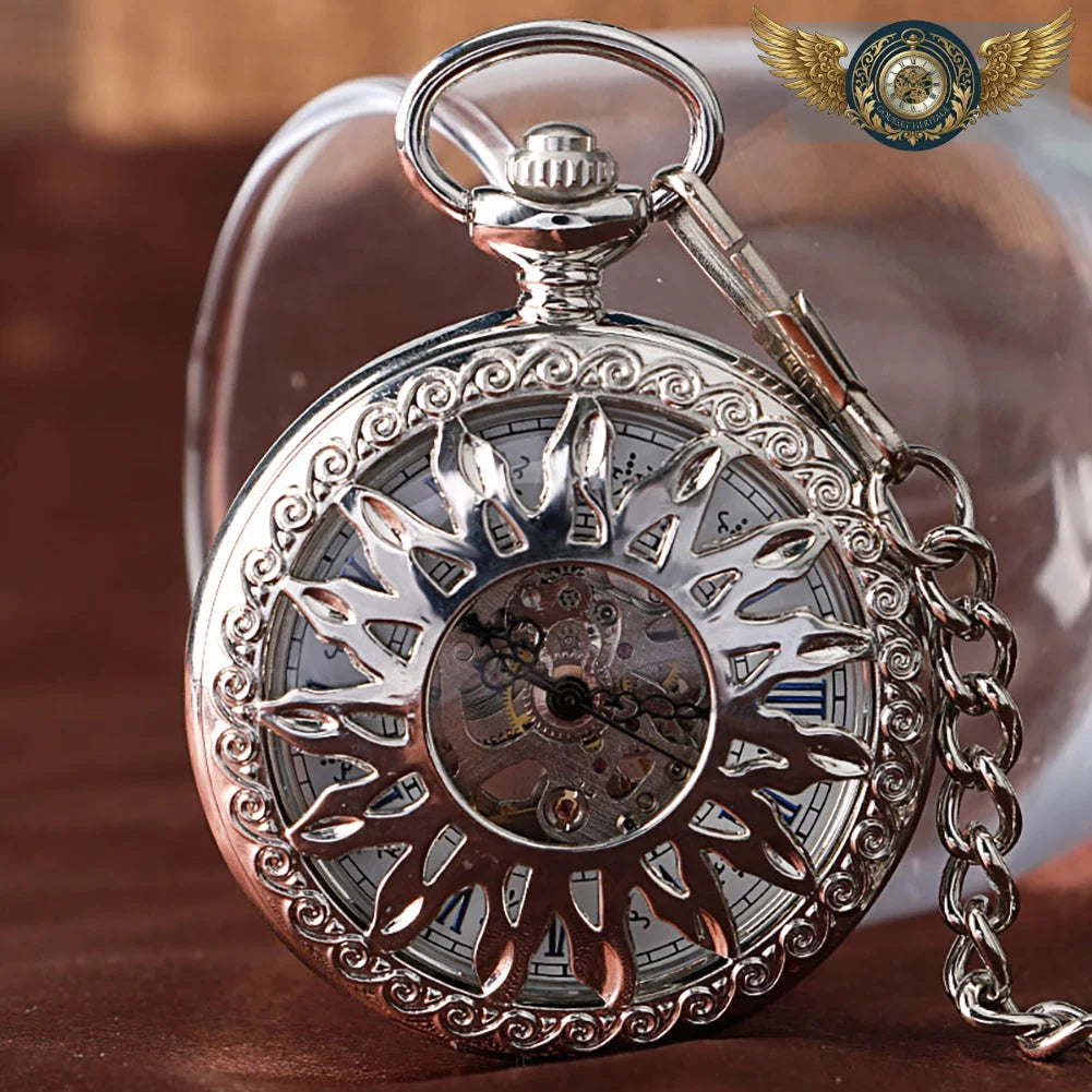 L'Astre Solaire - Montre Gousset Mécanique Squelettée Dorée - Vue 8 - Gousset-heritage
