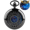 L'Astrolabe - Montre Gousset Demi-Chasseur Cadran Céleste Quartz - Noir - Gousset-heritage