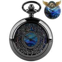 L'Astrolabe - Montre Gousset Demi-Chasseur Cadran Céleste Quartz - modèle Noir 1 - Gousset-heritage
