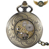 L'Astrolabe - Montre Gousset Mécanique Chasseur Bronze Squelette - Vue 4 - Gousset-heritage