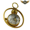 L'Astrolabe - Montre Pendentif Mécanique Squelette Bronze Antique - Vue 3 - Gousset-heritage