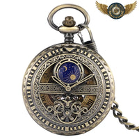 L'Astrolabe Céleste - Montre Gousset Bronze Demi-Squelette - Gousset-heritage