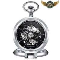 L'Atelier Squelette – Montre Gousset Mécanique à Clapet Dandy - modèle Noir - Gousset-heritage