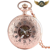 L'Audace - Montre de Poche Squelette Demi-Chasseur Or Rose - Gousset-heritage