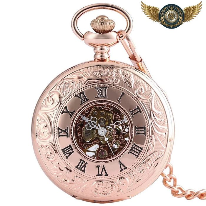 L'Audace - Montre de Poche Squelette Demi-Chasseur Or Rose - or rose - Gousset-heritage