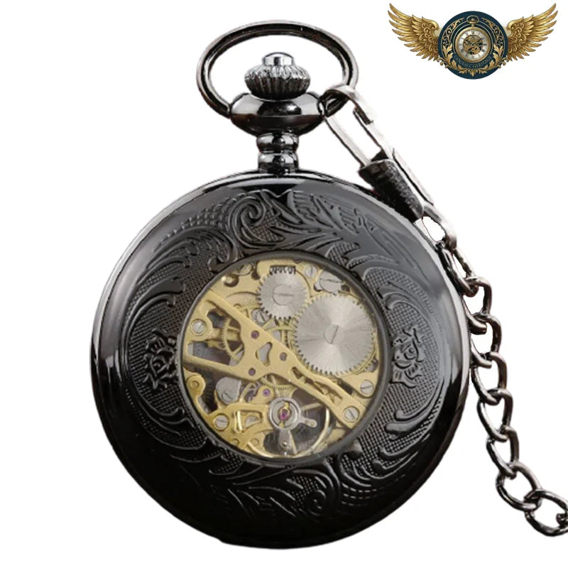 L'Audace - Montre de Poche Squelette Demi-Chasseur Or Rose - Vue 5 - Gousset-heritage
