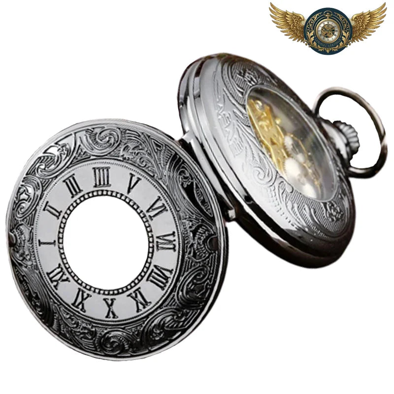 L'Audace - Montre de Poche Squelette Demi-Chasseur Or Rose - Vue 8 - Gousset-heritage