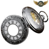 L'Audace - Montre de Poche Squelette Demi-Chasseur Or Rose - Vue 8 - Gousset-heritage